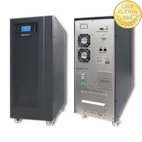 Qoltec Zasilacz awaryjny UPS On-line | Pure Sine Wave | 10kVA | 8kW | LCD | USB