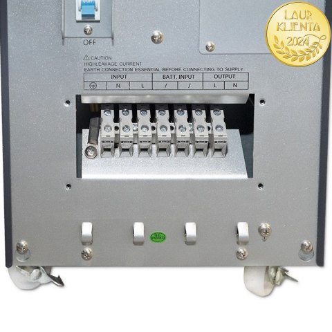 Qoltec Zasilacz awaryjny UPS On-line | Pure Sine Wave | 10kVA | 8kW | LCD | USB