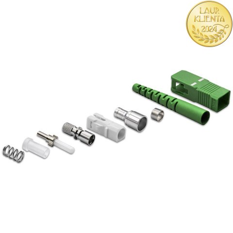 Qoltec Złącza światłowodowe SC/APC | Singlemode | 3.0mm