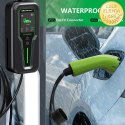 Qoltec Mobilna ładowarka do samochodu elektrycznego EV i hybryd z regulacją 2w1 Typ2 | 11kW | 3 Fazy | CEE 32A | LCD | Przenośna