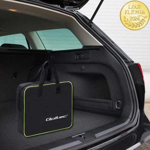 Qoltec Mobilna ładowarka do samochodu elektrycznego EV i hybryd z regulacją 2w1 Typ2 | 11kW | 3 Fazy | CEE 32A | LCD | Przenośna