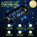 Qoltec Mobilna ładowarka do samochodu elektrycznego EV i hybryd z regulacją 2w1 Typ2 | SCHUKO 16A | 3.5kW | 230V | LCD | Przenoś
