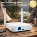 Qoltec Router Home & Travel 4G LTE WiFi 6 | AX300 | 2.4GHz | Dual Antena | USB-C | Micro SIM