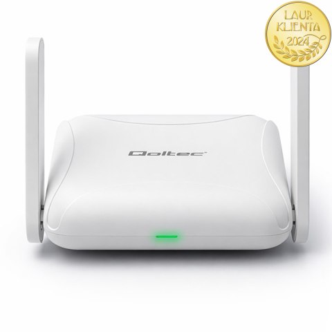 Qoltec Router Home & Travel 4G LTE WiFi 6 | AX300 | 2.4GHz | Dual Antena | USB-C | Micro SIM