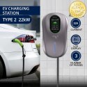 Qoltec Stacja ładowania EV Typ2 do samochodu elektrycznego i hybryd | 22kW | Wi-fi| Smart life | LCD | RFID | 3 fazy | Wallbox |