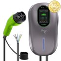 Qoltec Stacja ładowania EV Typ2 do samochodu elektrycznego i hybryd | 22kW | Wi-fi| Smart life | LCD | RFID | 3 fazy | Wallbox |