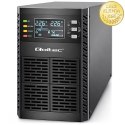 Qoltec Zasilacz awaryjny UPS | 2kVA | 2000W | Power Factor 1.0 | LCD | EPO | USB | On-line