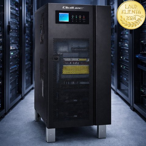 Qoltec Zasilacz awaryjny UPS 3-fazowy | 10kVA | 8kW | LCD | SNMP
