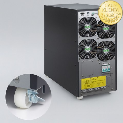Qoltec Zasilacz awaryjny UPS 3- fazowy | 10kVA | LCD | EPO | USB | SNMP | On-line | High frequency