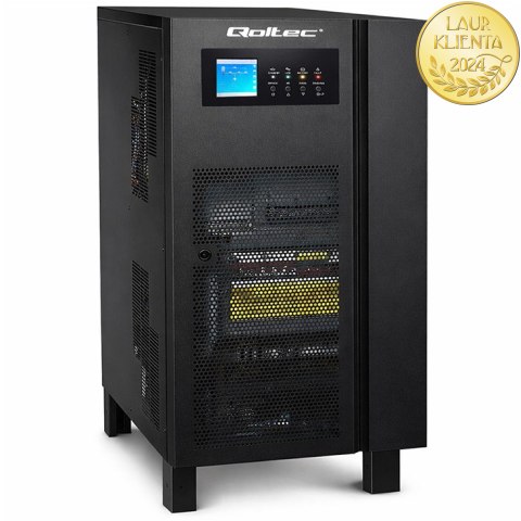 Qoltec Zasilacz awaryjny UPS 3-fazowy | 15kVA | 12kW | LCD | SNMP