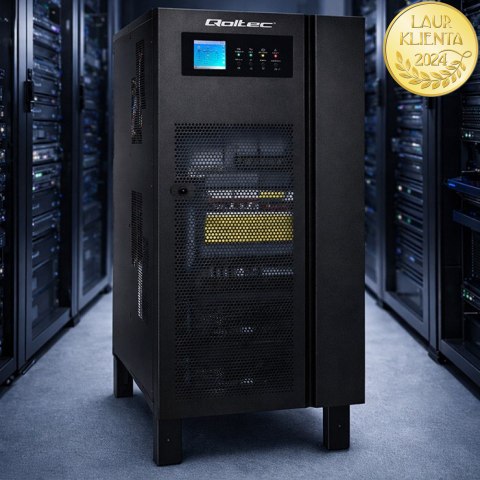 Qoltec Zasilacz awaryjny UPS 3-fazowy | 15kVA | 12kW | LCD | SNMP