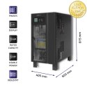 Qoltec Zasilacz awaryjny UPS 3-fazowy | 15kVA | 12kW | LCD | SNMP
