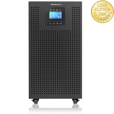 Qoltec Zasilacz awaryjny UPS 3-fazowy | 20kVA | 20kW | LCD | EPO | USB | Power factor 1.0