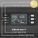 Qoltec Zasilacz awaryjny UPS | 3kVA | 3000W | Power Factor 1.0 | LCD | EPO | USB | On-line