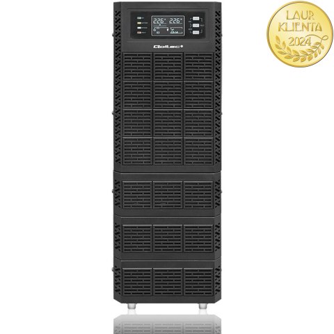 Qoltec Zasilacz awaryjny UPS | 6kVA | 6000W | Power Factor 1.0 | LCD | EPO | USB | On-line