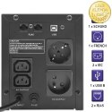 Qoltec Zasilacz awaryjny UPS Line Interactive | Monolith | 1500VA | 900W | LCD | USB | RJ45