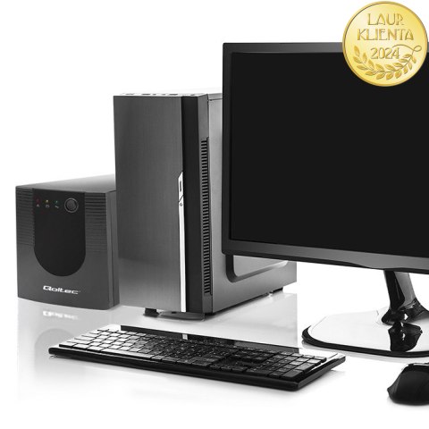 Qoltec Zasilacz awaryjny UPS Line Interactive | Monolith | 2000VA | 1200W | USB | RJ45