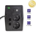 Qoltec Zasilacz awaryjny UPS Line Interactive | Monolith | 450VA | 240W | LCD | USB | RJ45