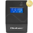 Qoltec Zasilacz awaryjny UPS Line Interactive | Monolith | 450VA | 240W | LCD | USB | RJ45