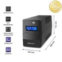 Qoltec Zasilacz awaryjny UPS Line Interactive | Monolith | 650VA | 360W | LCD | USB | RJ45