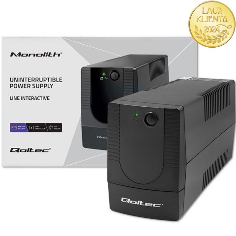 Qoltec Zasilacz awaryjny UPS Line Interactive | Monolith | 650VA | 360W