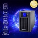 Qoltec Zasilacz awaryjny UPS On-line | Pure Sine Wave | 2kVA | 1.6kW | LCD | USB
