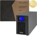 Qoltec Zasilacz awaryjny UPS On-line | Pure Sine Wave | 2kVA | 1.6kW | LCD | USB