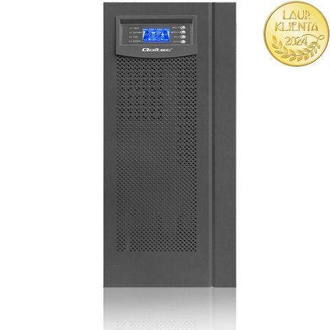 Qoltec Zasilacz awaryjny UPS On-line | Pure Sine Wave | 6kVA | 4.8kW | LCD | USB