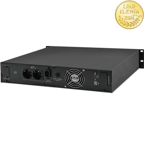Qoltec Zasilacz awaryjny UPS RACK | 1kVA | 800W | LCD