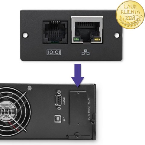 Qoltec Zasilacz awaryjny UPS RACK | 1kVA | 800W | LCD