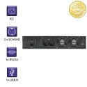 Qoltec Zasilacz awaryjny UPS RACK | 2kVA | 1600W | LCD