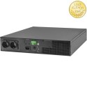 Qoltec Zasilacz awaryjny UPS do RACK | 1kVA | 1000W | Power Factor 1.0 | LCD | EPO | USB | On-line