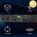 Qoltec Zasilacz awaryjny UPS do RACK | 1kVA | 1000W | Power Factor 1.0 | LCD | EPO | USB | On-line