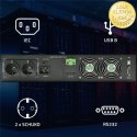 Qoltec Zasilacz awaryjny UPS do RACK | 3kVA | 3000W | Power Factor 1.0 | LCD | EPO | USB | On-line