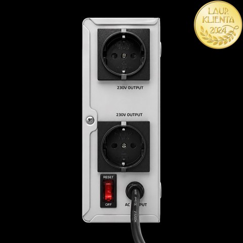 Qoltec Automatyczny Stabilizator napięcia AVR 2000VA | 1200W | Compact | Toroidalny transformator