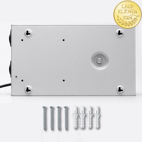 Qoltec Automatyczny Stabilizator napięcia AVR 2000VA | 1200W | Compact | Toroidalny transformator