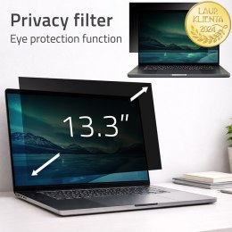 Qoltec Filtr prywatyzujący RODO 13.3