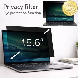 Qoltec Filtr prywatyzujący RODO 15.6