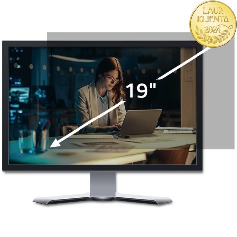 Qoltec Filtr prywatyzujący RODO 19" | 5:4 | Ochrona wzroku | do monitora