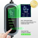 Qoltec Mobilna ładowarka do samochodu elektrycznego EV i hybryd z regulacją 2w1 Typ2 | 11kW | 400V | CEE 16A | Wi-fi | TUYA | SM