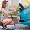 Qoltec Mobilna ładowarka do samochodu elektrycznego EV i hybryd z regulacją 2w1 Typ2 | 11kW | 400V | CEE 16A | Wi-fi | TUYA | SM