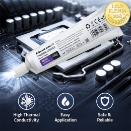 Qoltec Pasta termoprzewodząca 1.42 W/m-K | 100g | Biała