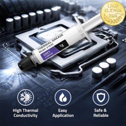 Qoltec Pasta termoprzewodząca 2.5 W/m-K | 1g | Szara