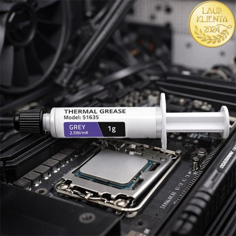 Qoltec Pasta termoprzewodząca 2.5 W/m-K | 1g | Szara