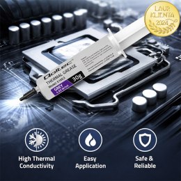 Qoltec Pasta termoprzewodząca 4.63 W/m-K | 30g | Szara