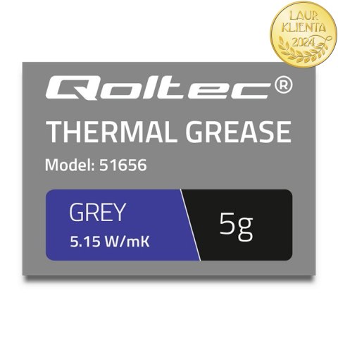 Qoltec Pasta termoprzewodząca 5.15 W/m-K | 5g | Szara