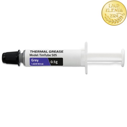 Qoltec Pasta termoprzewodząca TIM TUBE S05 | 1.829 W/m-K | 0.5g | Szara