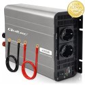 Qoltec Przetwornica napięcia MS Wave | 12V na 230V | 2000/4000W | USB | Kompatybilna z LiFePO4 GEL AGM