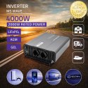 Qoltec Przetwornica napięcia MS Wave | 12V na 230V | 2000/4000W | USB | Kompatybilna z LiFePO4 GEL AGM