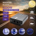 Qoltec Przetwornica napięcia MS Wave | 12V na 230V | 2500/5000W | USB | Kompatybilna z LiFePO4 GEL AGM